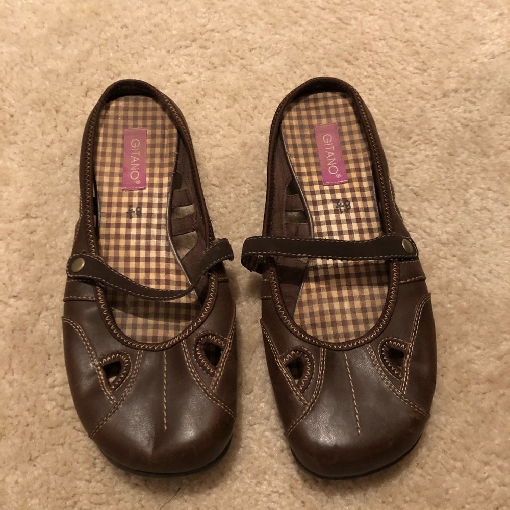 🌺 Gitano Brown Mary Jane Slides